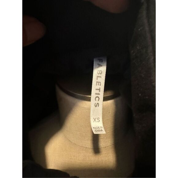 Fabletics Waco Confetti Print Puffer Winter Coat Jacket Black Grey Womens XS - Picture 9 of 13